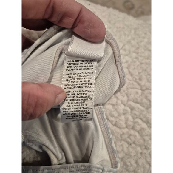 Nordstrom Little Girls Floral Tie Front Fully lined Bikini Set Size 10 White - Picture 7 of 7